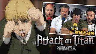 First time watching Attack on Titan reaction episodes 4x13 & 4x14 (SUB)