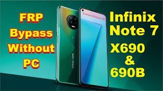 INFINIX NOTE 7  FRP Bypass X690 & X690B Google Account Bypass without PC | Shaheen Mobiles 88