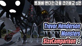 Trevor Henderson Monster& Giant Size Comparison 3d Season01 (트레버 헨더슨 괴물&자이언트 크기비교)(feat. Roar Sound)