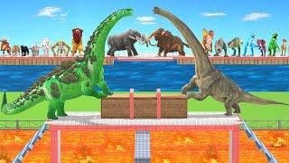 Which Dinosaurs Push Harder? Which Dinosaur is Stronger? - Animal Revolt Battle Simulator