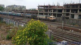 17017/Rajkot - Secunderabad Express Lead By Twin Kazipet WDG4 Superbly Goes From Nallasopara Outer