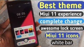 Best Miui 10 theme of the week | close look to Miui 11| lock screen white bar | #miui10themes