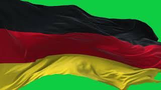 Germany   Flag Waving | GREEN SCREEN & CHROMA MATTE