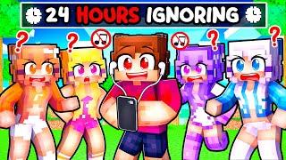 Techy Ignored His CRAZY FAN GIRLS For 24 Hours In Minecraft...