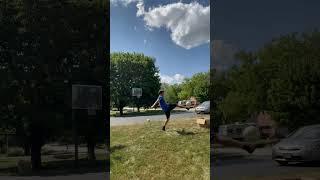 Soccer (football) into basket trick shot #trickshots #soccer #futbol #football