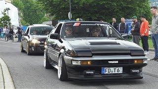 TUNED Toyota AE86 Trueno at Wörthersee - Loud Exhaust Sound
