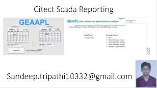 HOW GENERATE REPORT IN CITECT SCADA with Start & End Date & Time in excel