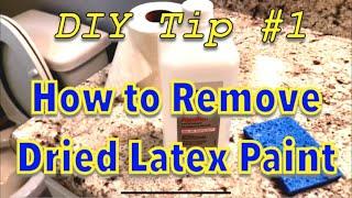 How to remove dried latex paint!