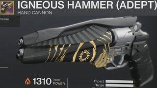 Igneous Hammer WORTH IT??? | New Trials Handcannon | Destiny 2