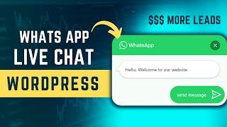 Add WhatsApp LIVE CHAT to Wordpress (100% Free)
