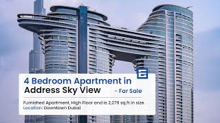 4 Bedroom + maid Apartment in Address Sky View