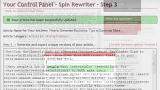 Content Spinning Software #1 Best Content Spinning Tool