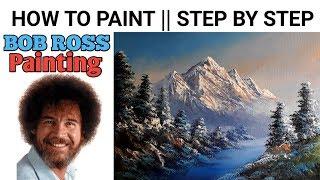 BOB ROSS PAINTING || HOW TO PAINT || STEP BY STEP || BK ART Gallery