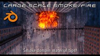 Blender 3d Smoke/fire large scale explosion material tips: Ft. KHAOS add-on $