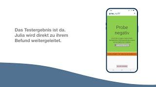 In wenigen Schritten zum Corona-Testergebnis
