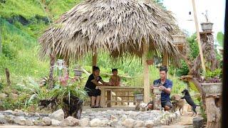 Building Bamboo Huts and Making Handmade Tables and Chairs, Mountain Family Life | EP. 67