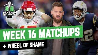 Fantasy Football 2021 - Week 16 Matchups + Wheel of Shame, Christmas Episode - Ep. 1183