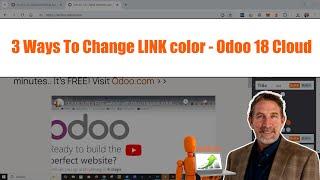 Change link color | Odoo 18 | Theme modification | Manual or code injection  #odootutorials #odoo