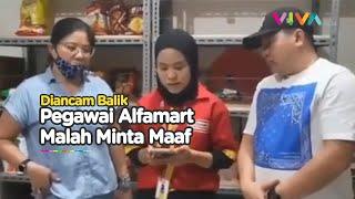 Wanita Naik Mercy yang Ngutil Cokelat Malah Ancam Pegawai Alfamart