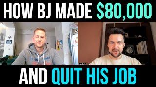 How BJ Made $80,000 and Quit His Job (Drop Servicing Blueprint Review)