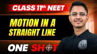 Motion In A Straight Line IN ONE SHOT || Full Concepts & PYQ || Physics Class 11th