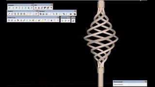 Sketchup - Modeling a twisted spindle detail