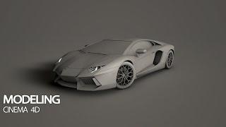 Car Modeling Tutorial - Cinema 4D (Timelaspe)