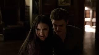 Elena Follows Damon Upstairs And Damon Forces Her To Drink Blood - The Vampire Diaries 2x20 Scene