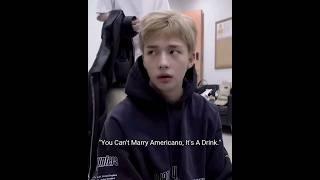 Hyunjin~ Is Not Single, And Legally Married To An Iced Americano. #kpop #skz #straykids #hyunjin