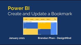 Power BI Create and Update a Bookmark