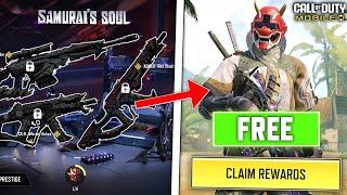 NEW SECRET WAY To Get FREE LEGENDARY skins in COD Mobile! Samurai's Soul Series Armory