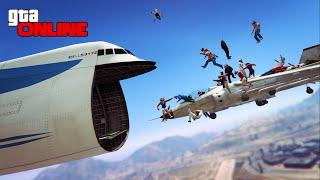 CARGO PLANE STUNTS & PIPE CHALLENGE! || GTA 5 Online || PC