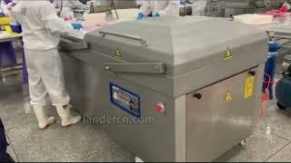 Large tuna fish meat vacuum packaging machine