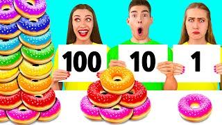 100 Слоев Еды Челлендж | Фантастические Лайфхаки с Едой от RaPaPa Challenge