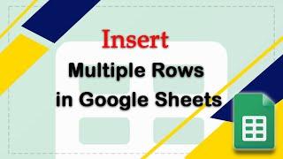 How to insert multiple rows in Google Sheets (quick and easy)