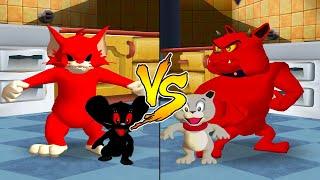 Tom and Jerry in War of the Whiskers HD Dark Tom Vs Dark Jerry Vs Tyke Vs Spike (Master Difficulty)