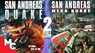 San Andreas Quake + San Andreas Mega Quake | 2 Full Action Disaster Movies | Double Feature