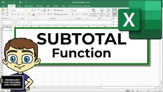 Using the Excel SUBTOTAL Function