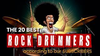 The 20 Best Rock Drummers According to Our Subscribers | #rockdrums #top20