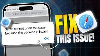 Fix Safari Cannot Open Because the Address is Invalid Error on iPhone | Safari Invalid Page Address