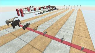 Speed ​​race with all ARBS units. Race by faction! - Animal Revolt Battle Simulator