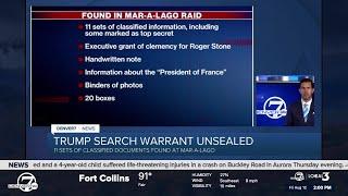 FBI recovers ‘top secret’ documents from Trump home, search warrant reveals