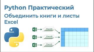 Python Практический. Объединить книги Excel и листы в них