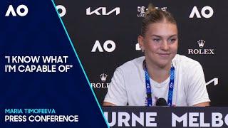 Maria Timofeeva Press Conference | Australian Open 2024 Third Round