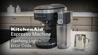 KitchenAid Espresso Machine - All Lights Flashing Error Code