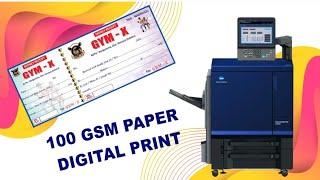 100 gsm paper print | Konica Minolta c4065 | Gym ️‍️ Receipt Book Printing