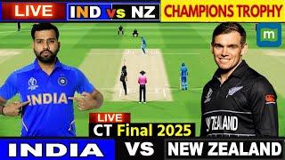 India Vs New Zealand LIVE Score:India Vs New Zealand Champions Trophy 2025 Final LIVE | Cricket LIVE