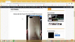 Smile Q9 Flash File Hang Logo GX All Version ROm Download