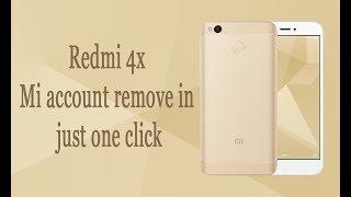 Xiaomi redmi 4x MAG138 Mi account remove in one click