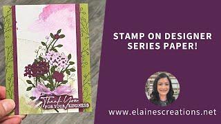 How to Make a Simple Dainty Delight Card! Elaine's Creations #625